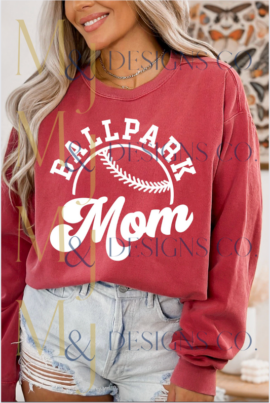 Retro Ballpark Mom